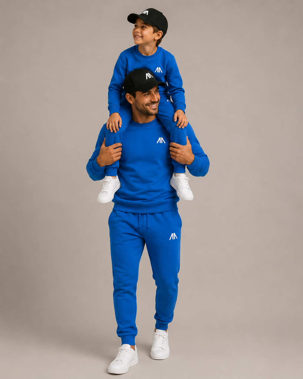 Vader + Zoon Tracksuit – Blauw