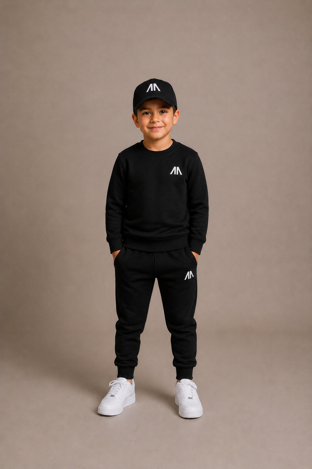 Vader + Zoon Tracksuit – Zwart