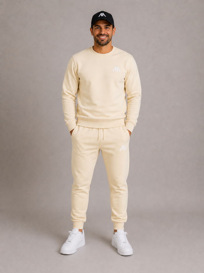 Heren Tracksuit – Licht Geel