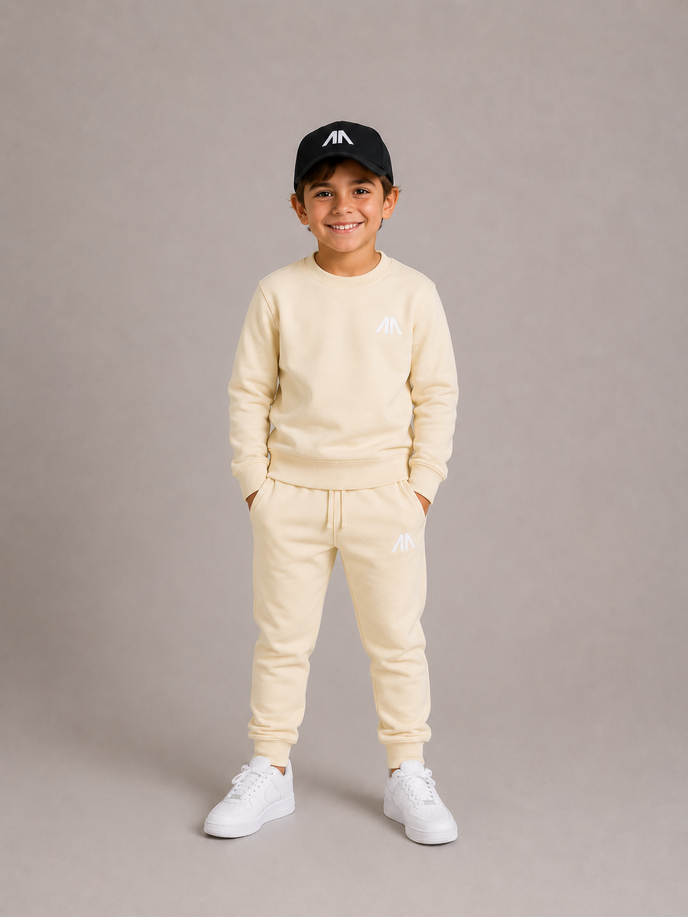 Vader + Zoon Tracksuit – Licht Geel