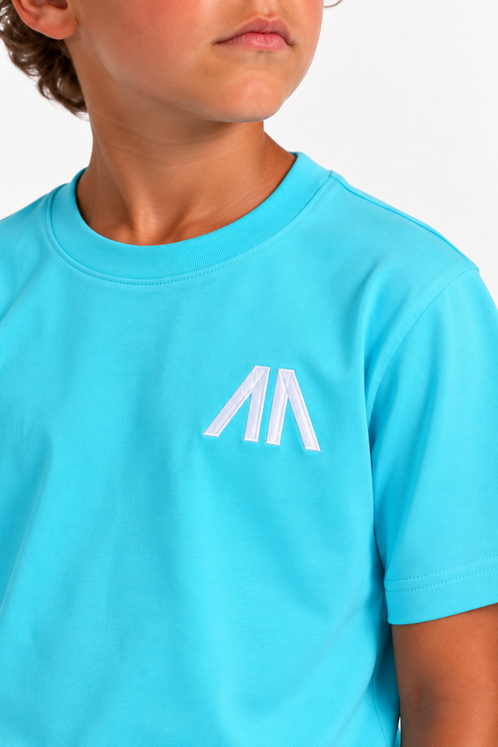 Kinder T-Shirt & Short set - Licht Blauw