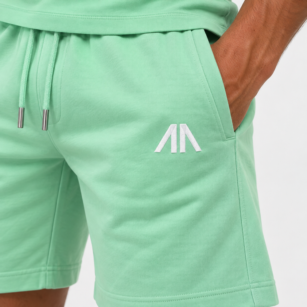 Vader + Zoon T-Shirt & Short set – Mint Groen (2 sets)