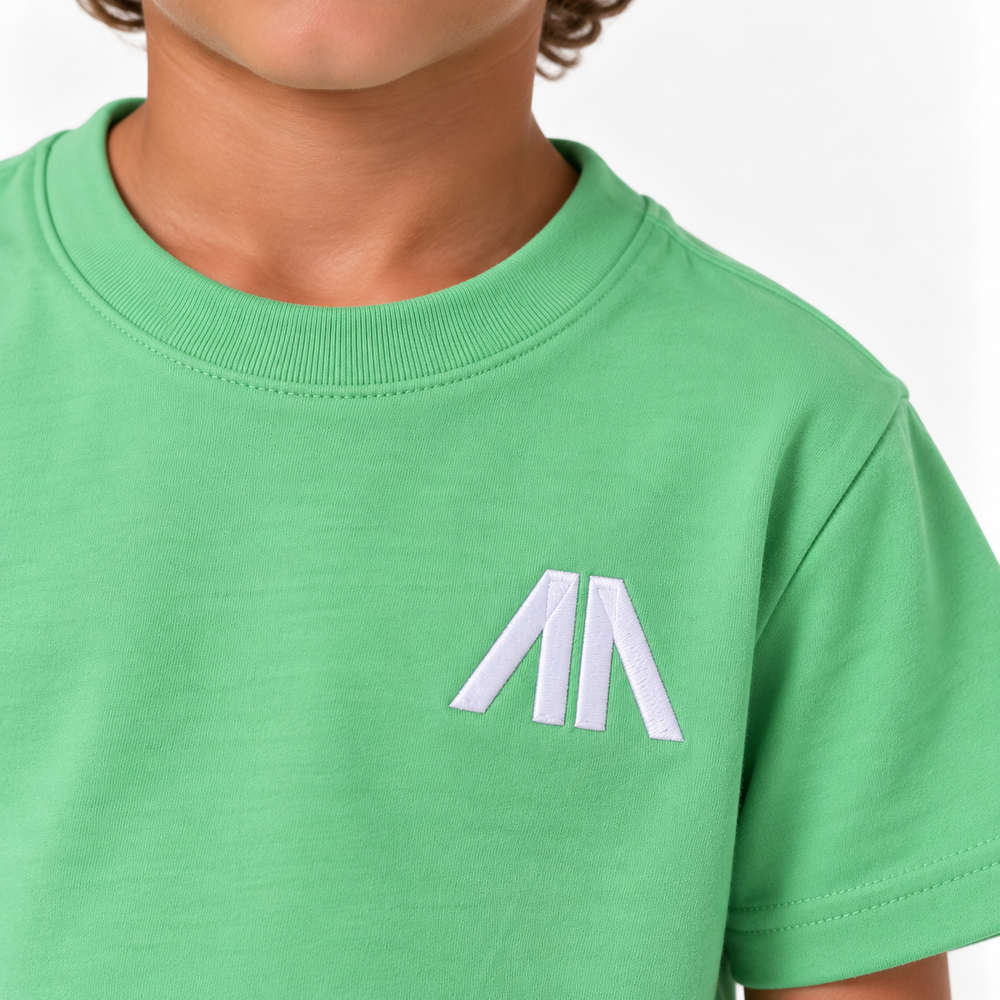 Kinder T-Shirt & Short set - Mint Groen
