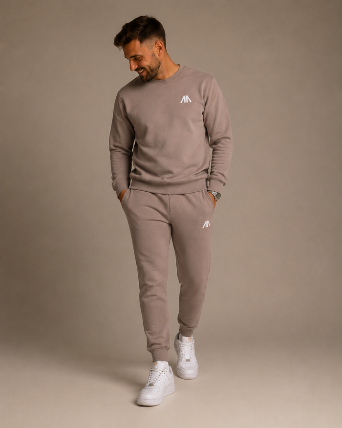 Heren Tracksuit – Taupe